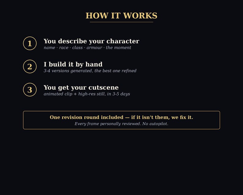 Custom D&D Character Cutscene | Personalized Cinematic Animated Clip of YOUR Hero or Villain | Made to Order | Dungeons and Dragons Gift image 2