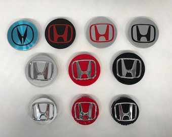 Honda Wheel Center Caps 69mm 58mm Chrome Emblem Replacement Hub Covers (Set of 4)