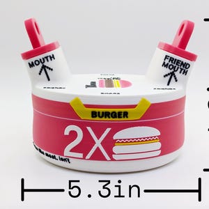 Marathon Drinkable Cheeseburger – Game Inspired 3D Printed Prop – Functional Desk Decor Bild 5