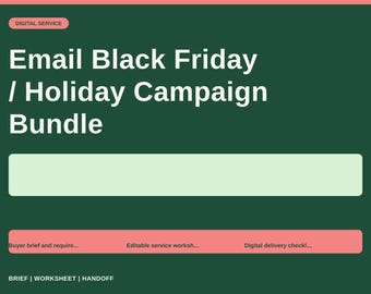 Email Black Friday / Holiday Campaign Bundle