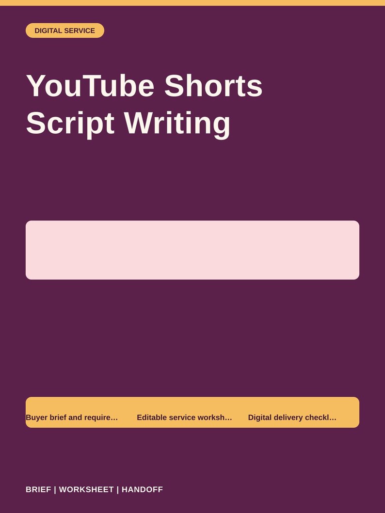 Youtube Script Writing Guide Youtube Shorts Script Writing - Etsy UK