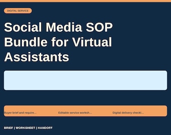 Social Media SOP Bundle for Virtual Assistants