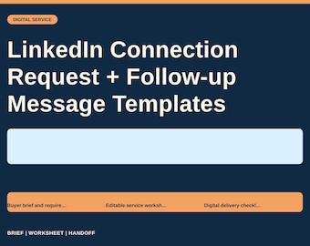LinkedIn Connection Request + Follow-up Message Templates