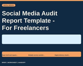 Social Media Audit Report Template - For Freelancers
