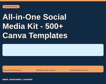 All-in-One Social Media Kit - 500+ Canva Templates