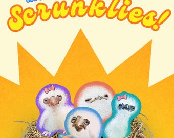 Weerbestendige 2,5-inch stickers grappige babyvogels
