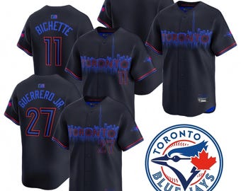 Personalized Toronto Blue Jays Jersey, Custom Name & Number, Black 2024 City Connect Limited Player Stitched Jersey Gift