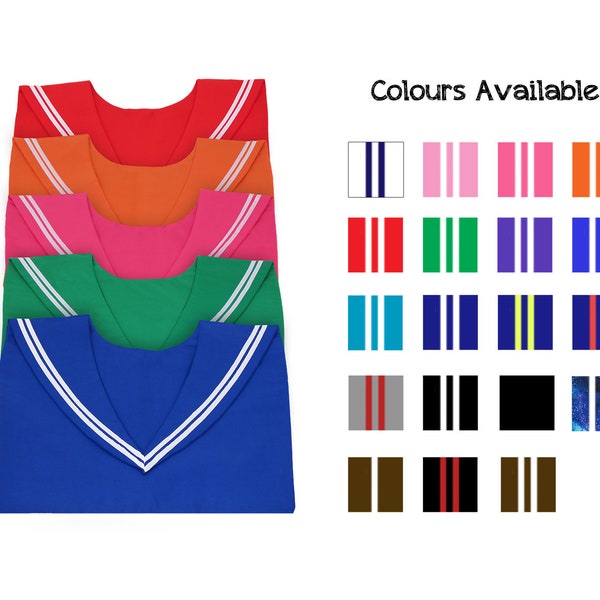 Collier Sailor, Sailor Fuku / Seifuku (制服) Collier d'uniforme scolaire japonais taille adulte uniquement