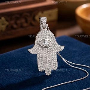 Women's Pendant 2Ct Round Cut Lab Created Diamond 14K White Gold Plated