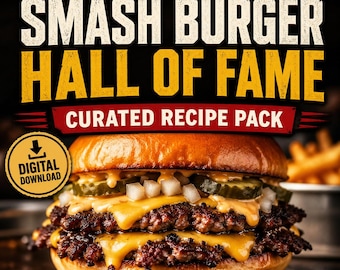 Pakiet przepisów na burgery Smash Burger, starannie wyselekcjonowany do pobrania w wersji cyfrowej