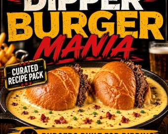 Pakiet przepisów na burgery Dipper | Burgery inspirowane restauracjami | Pobieranie cyfrowe