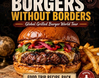 Pakiet przepisów na burgery globalne | Przepisy na burgery międzynarodowe | Pobieranie cyfrowe