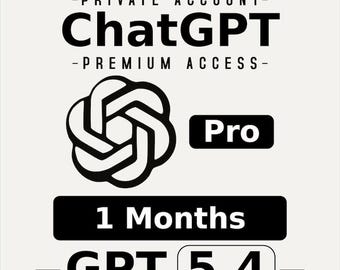 ChatGPT Pro 1 mes / Acceso ilimitado a IA / Cuenta privada