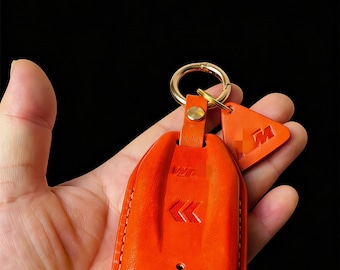 Étui à clés en cuir fait main pour KTM 1290 Super Adventure, étui à clés en cuir de qualité supérieure pour accessoires de clés de moto KTM 1290ADV