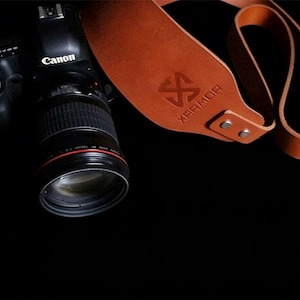 Handmade Genuine Leather Camera Strap, Quick Release Shoulder Sling, Vintage Crossbody Strap for DSLR & Mirrorless Cameras