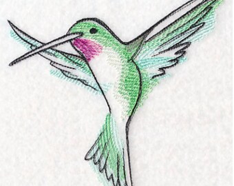 embroidered chickadee sweatshirt