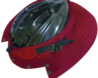 Solskyddande cykelhjälm med UV50-brätte - Bytbara färger för olika väderförhållanden - The Shadyrider