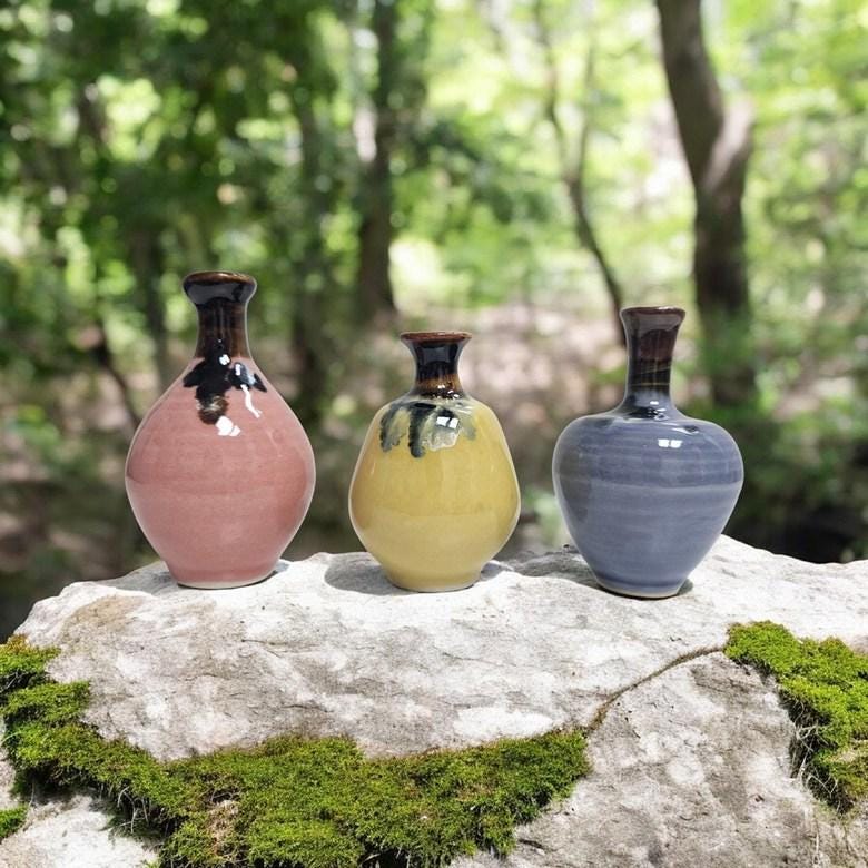 Tenmoku Glazed Vase - Etsy Australia