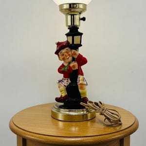 Character Lamps - Working Drunk Hobo Scottish Man in Kilt - Nostalgic 1950's