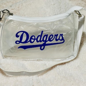 Clear Mini Stadium Bag – Dodgers Inspired White Strap Purse