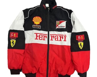 Ferrari F1 racejack vintage motorsport streetwear retro uniseks cadeau