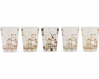 Personalized Teddy Bear 1st Birthday Cups | Vintage Storybook Baby Shower Decor (10 oz)