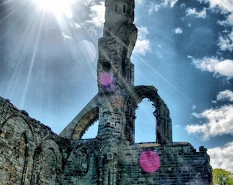 Medieval Castle Ruins - St. Andrews, Scotland Cathedral Photograph Print