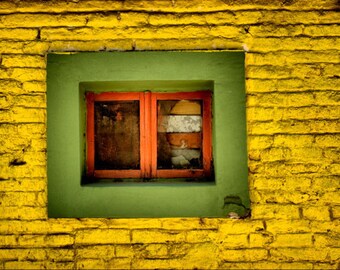 Yellow Window - Buenos Aires LA BOCA district - Fine Art Travel Photography Print - 8x12