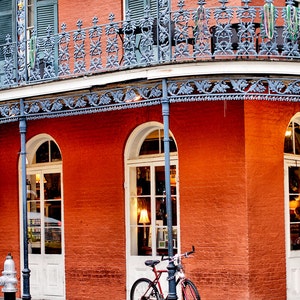 Bicycle Art - New Orleans Photography - Fine Art Print - Home Decor - Architecture 8x12 Wall Art