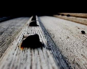 Macro Wood Door and Nails Urban Decay- Fine Art Photography Print - 8x12 - Affordable Home Decor