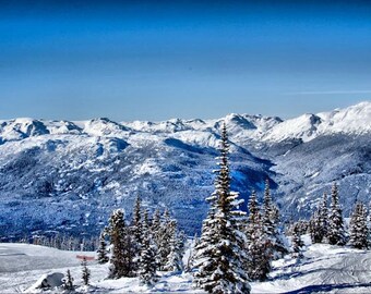 Whistler Olympics Mountains- Fine Art Photography - 8x12  - Canada Rockies Landscape