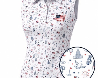USA 250th Anniversary Patriotic Golf Polo Shirt Men & Women, 4th of July Red White Blue Flag Tee, Unisex Polo, Independence Day Golf Gift