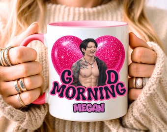 Personalized Good Morning Jungkook Mug LA D4|JK Bangtan Fan Gift|K-Pop Coffee Cup|Cute Jungkook Lover Mug |Funny Morning Gift |Army Inspired