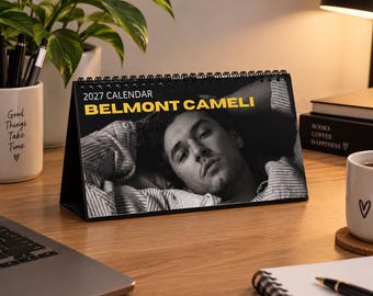 Belmont Cameli 2027 Photo Desk Calendar ,Simplex Grid Garrett Graham Calendar 2027 , Off Campus Briar U Book Calendar,Bookish Gift