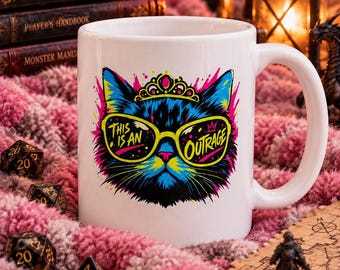 Deze mok is echt schandalig, Princess Donut Cat-beker, Dungeon Crawler Carl-mok, grappige Dungeon Crawler Carl-licentiespeld, kerstcadeau