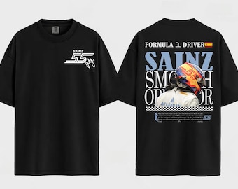 Carlos Sainz F1 Shirt, F1 Racing Graphic Unisex T-Shirt, Vintage Formula 1 Comfort Colors, Carlos Sainz 55 F1 SweatShirt, Formula 1 Fan Gift