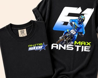 Max Anstie 61 Moto Rider Tee, Dirt Bike Graphic Tee , Vintage Motorcycle Tee, Supercross Shirt, Cole Motocross Shirt, MXGP Fan Gift