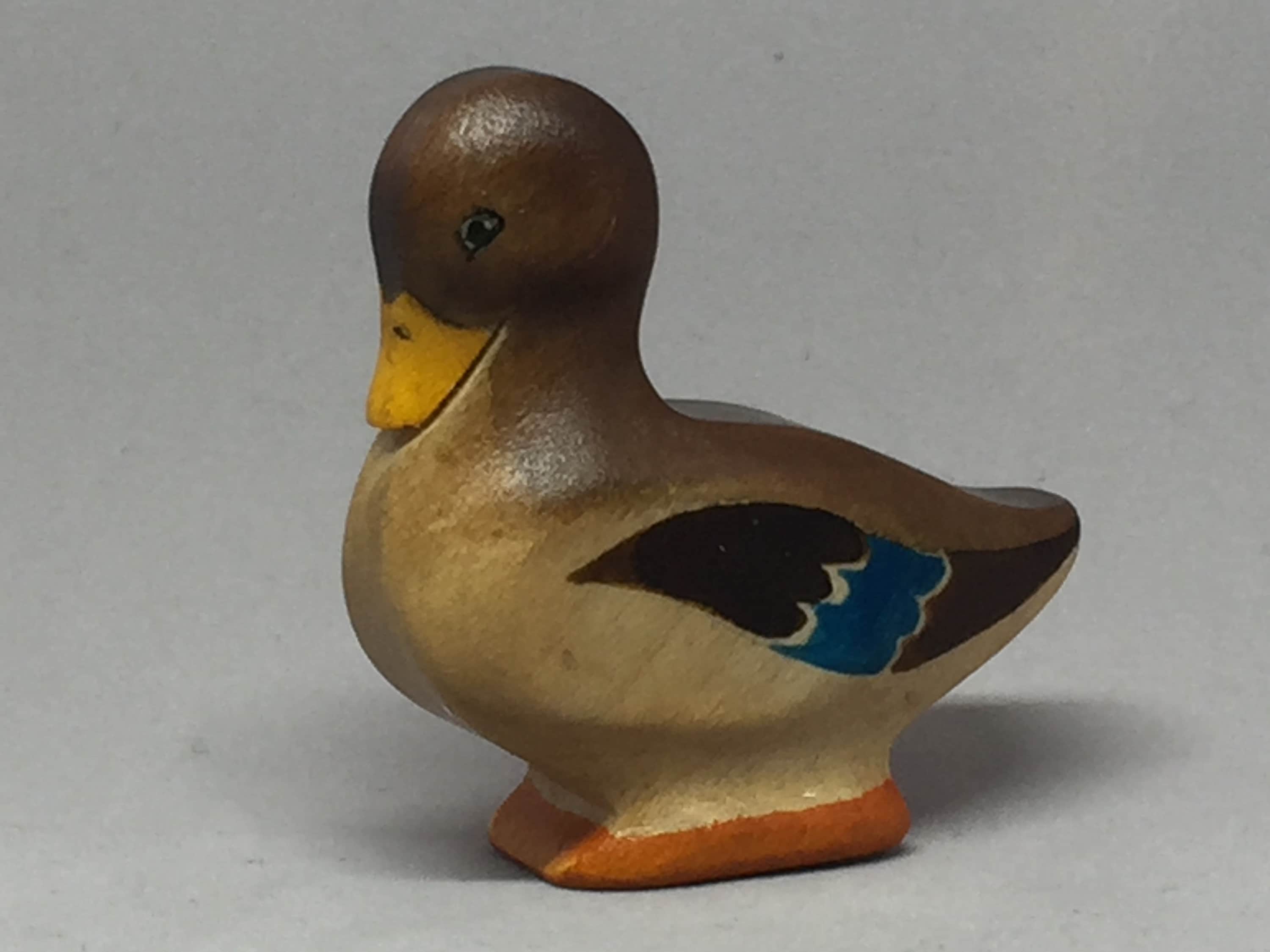 Speelgoed wilde eend - vrouwtje houtkleurig bruin afmeting: 5,5 x 5,5 x 2,5  cm (b x h x d) ca. 19,0 gr. - Etsy België, image size:3000x2250