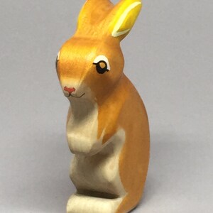 Toy Rabbit wooden colourful standing Easter bunny Size: 4,5 x 8,5 x 2,0 cm bxhxs approx. 25,0 g image 3