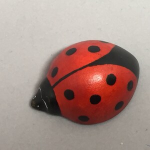 Toy Ladybird Wood red white black Size: 4,0 x 1,8 x 5,0 cm bxhxs ca. 12,0 gr. image 5