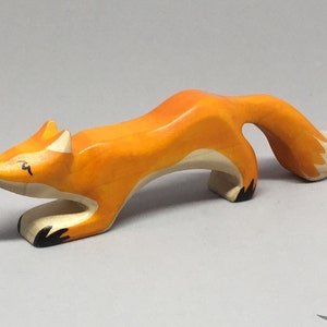 Toy Fox mother orange brown white | Size: 16,0 x 4,5  x 2,0 cm (bxhxs)  approx. 34,0 gr.