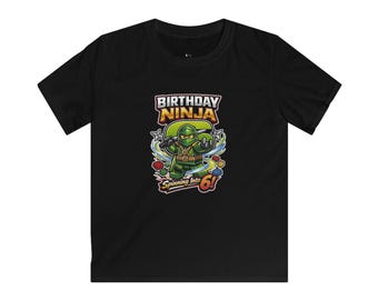 Birthday Ninja Kids 6 Tee | Ninjago Themed Birthday Apparel