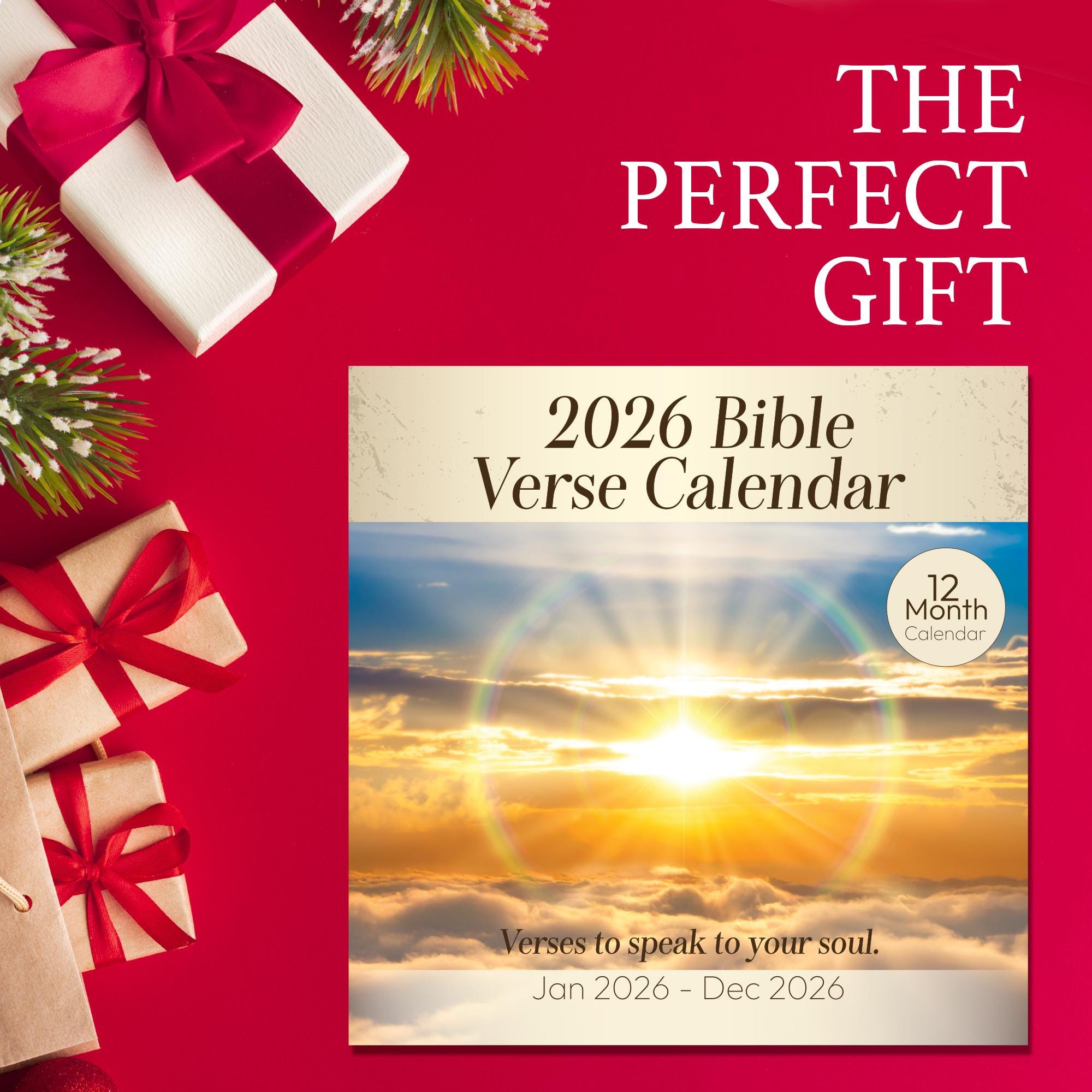 2026 Bible Verse Wall Calendar - Inspirational Bible Verses With Scenic ...