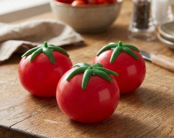 Bola antiestresse realista em formato de tomate, brinquedo macio e flexível para apertar, bola de água que cresce lentamente, lembrancinha de festa, presente para aliviar a ansiedade para crianças e adultos.