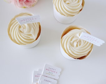 Mother's Day Cupcake Toppers: Set of 12