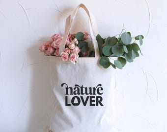 Tote Bag, Nature Lover, Canvas