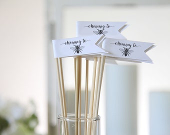 Mommy to Bee Drink Stirrers: Set of 12