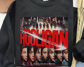 Camiseta de la gira Hooligan de BTS, camiseta gráfica Arirang 2026, Vintage Comfort Colors®