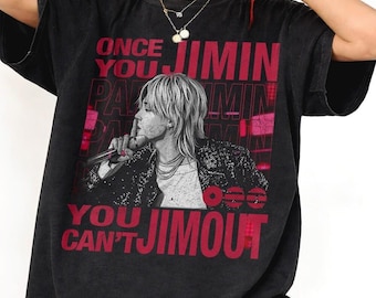 Jimin BTS Shirt, Vintage Park Jimin Kpop Tee, Comfort Cotton Retro 90s Army Gift