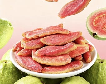 Dried Red Guava Slices Natural Tropical Fruit Snack